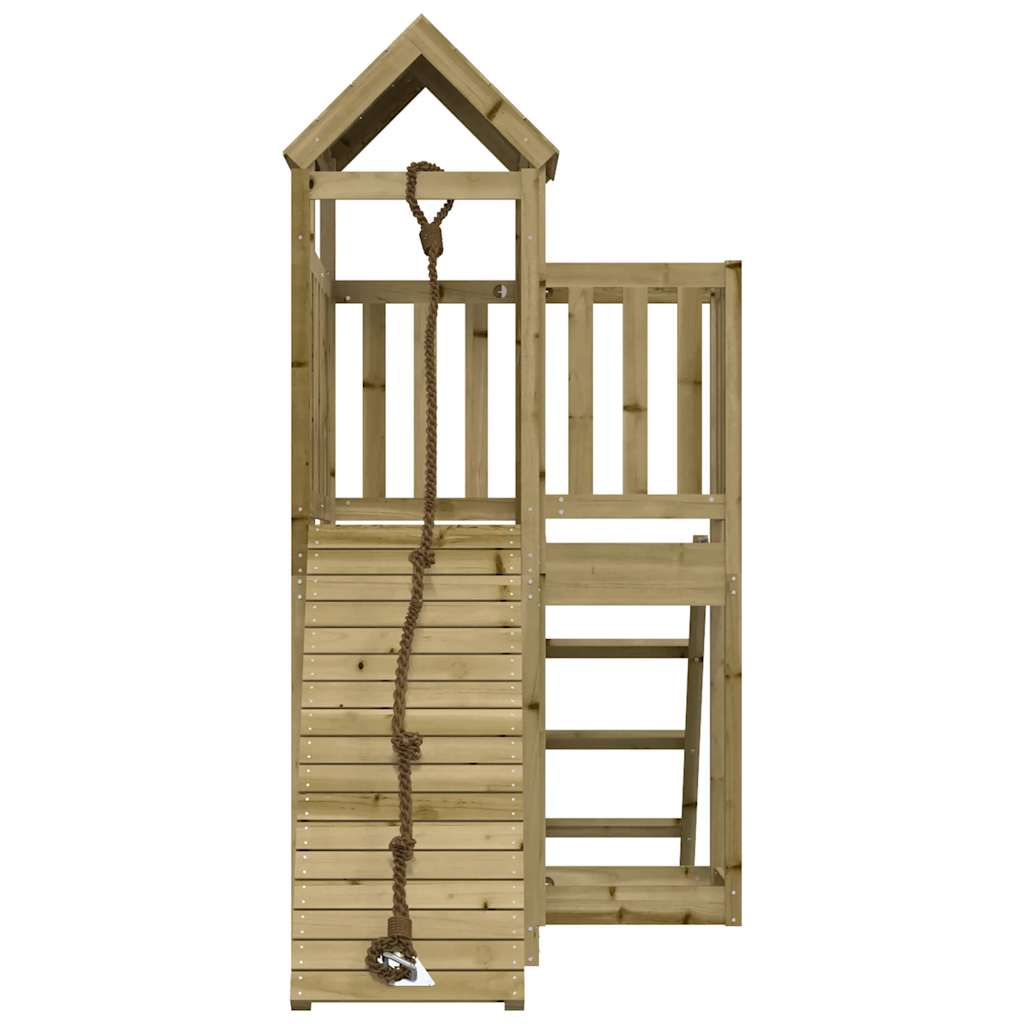 playhouse with climbing wall, impregnated pine wood