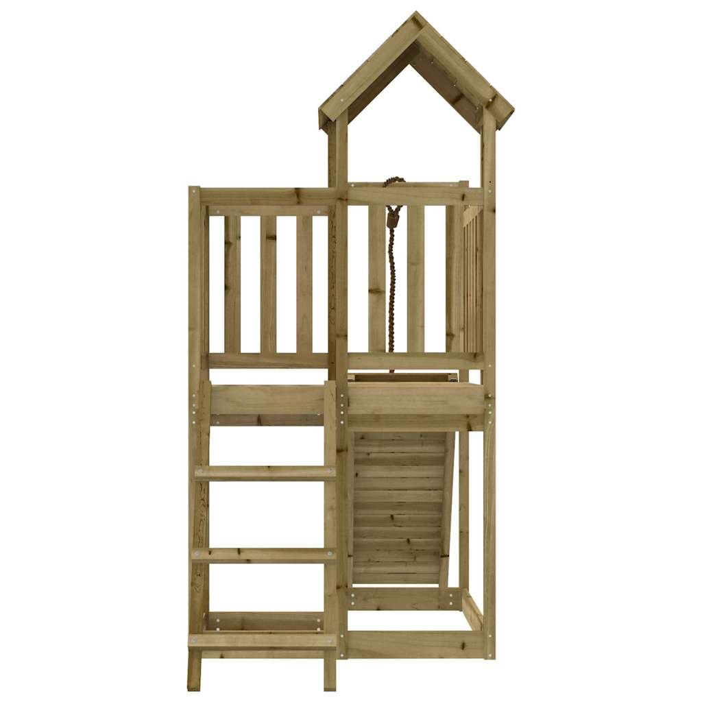 playhouse with climbing wall, impregnated pine wood