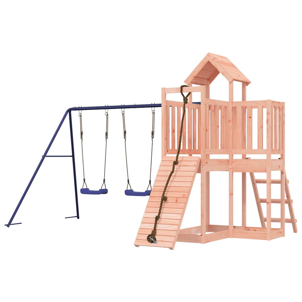 outdoor playground, rough wood