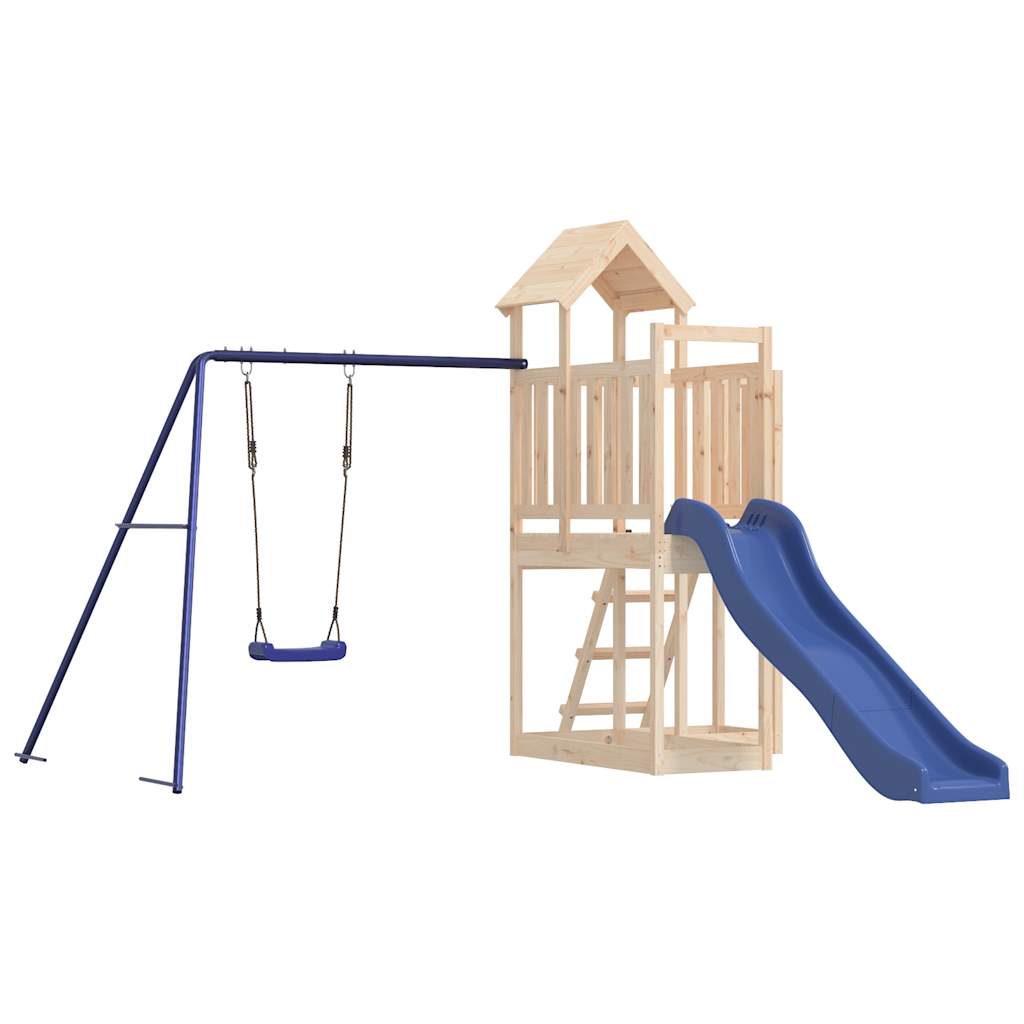 outdoor playground, pine wood