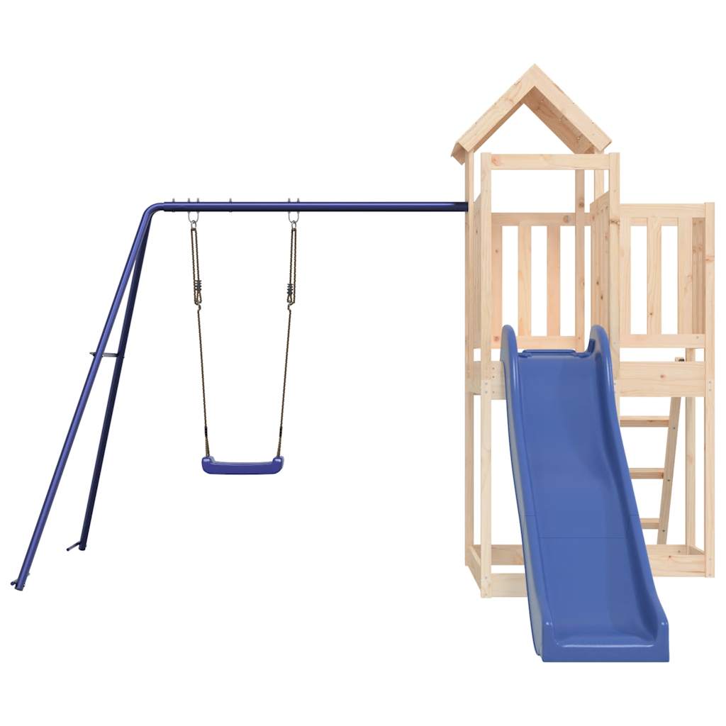 outdoor playground, pine wood