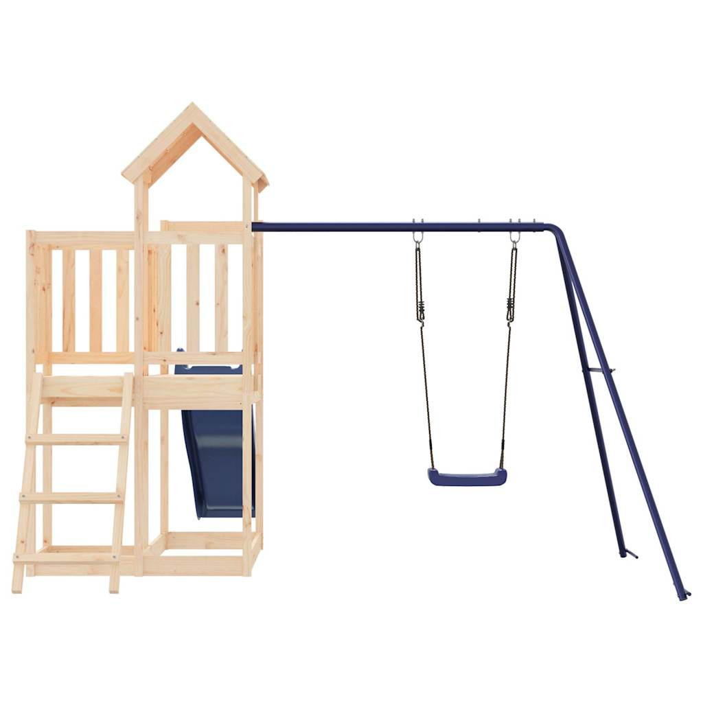 outdoor playground, pine wood