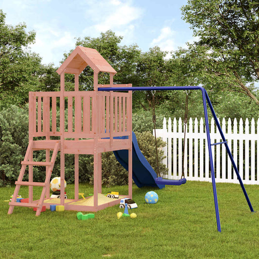 outdoor playground, rough wood