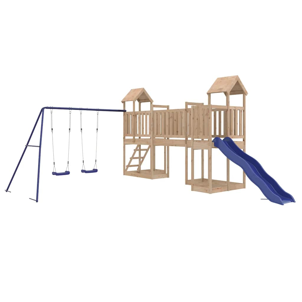 outdoor playground, pine wood