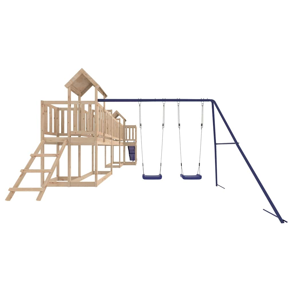 outdoor playground, pine wood