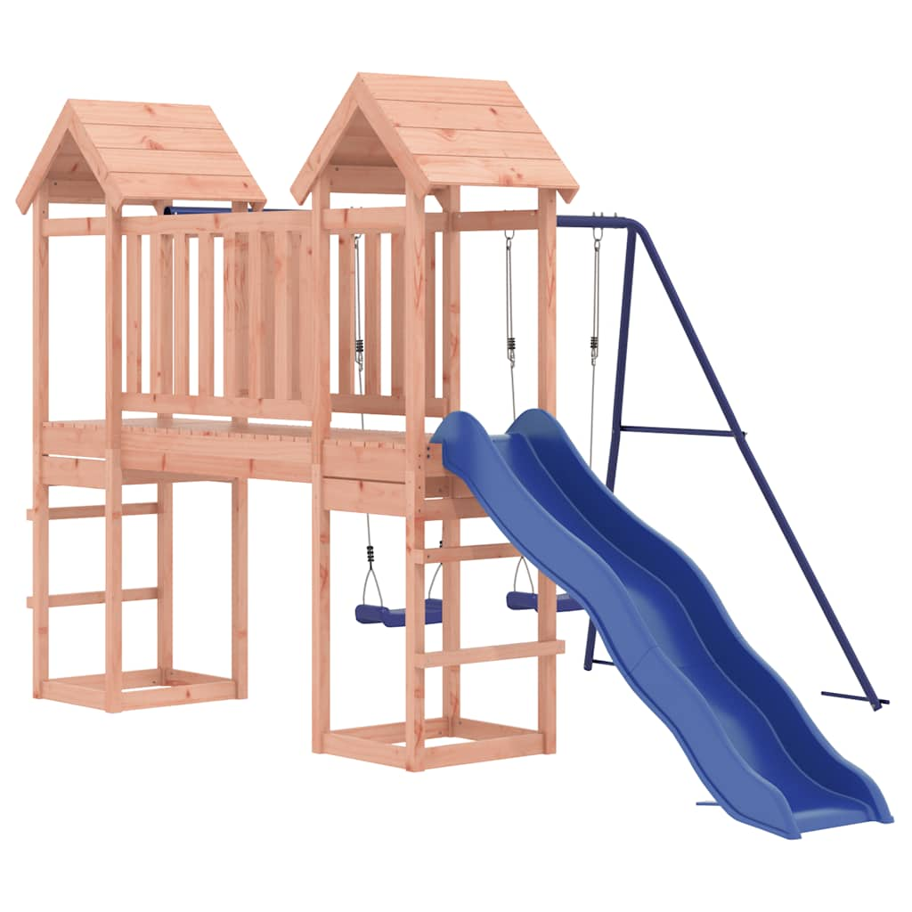 outdoor playground, rough wood