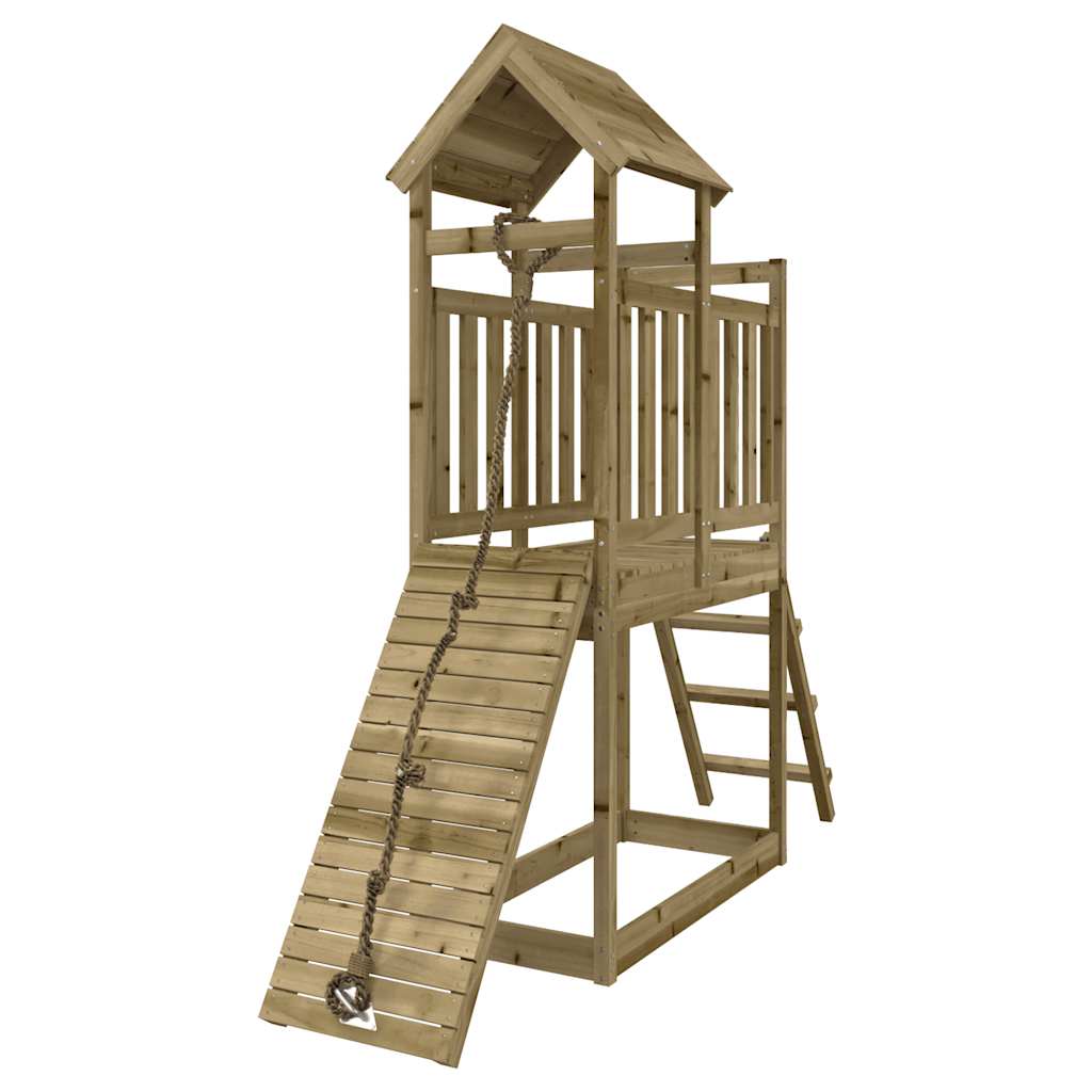 playhouse with climbing wall, impregnated pine wood