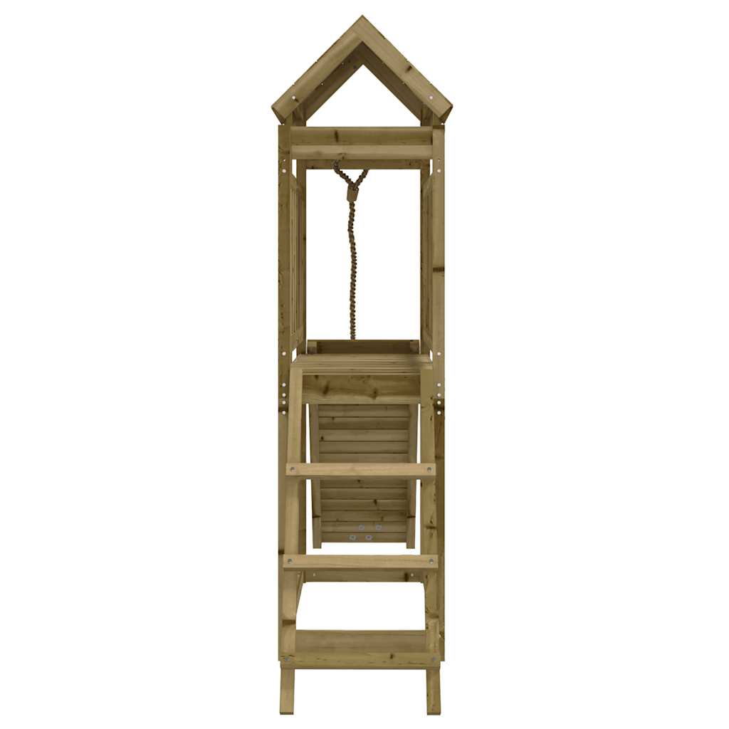 playhouse with climbing wall, impregnated pine wood