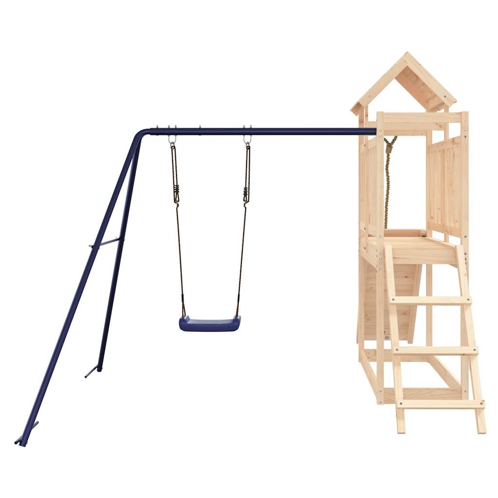 outdoor playground, pine wood