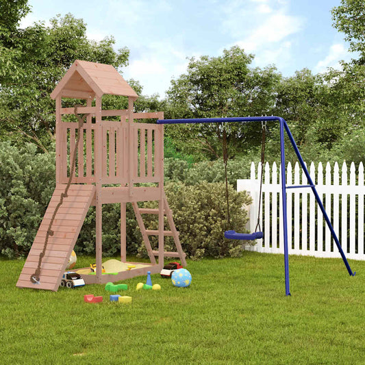 outdoor playground, rough wood