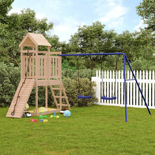 outdoor playground, pine wood