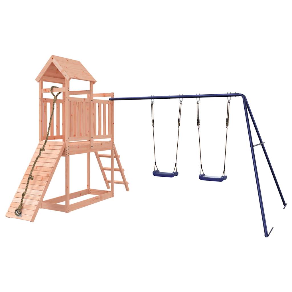 outdoor playground, rough wood