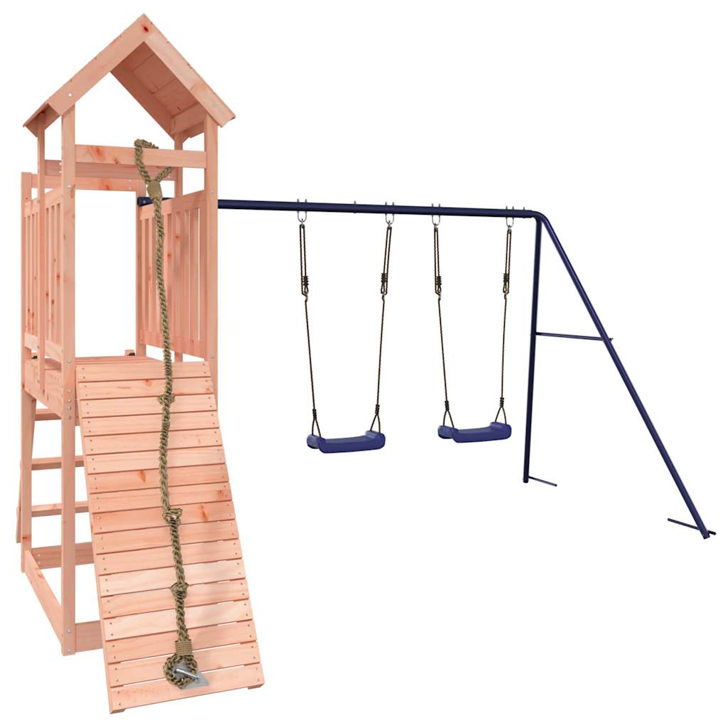 outdoor playground, rough wood