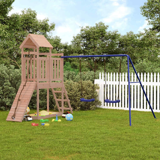 outdoor playground, rough wood