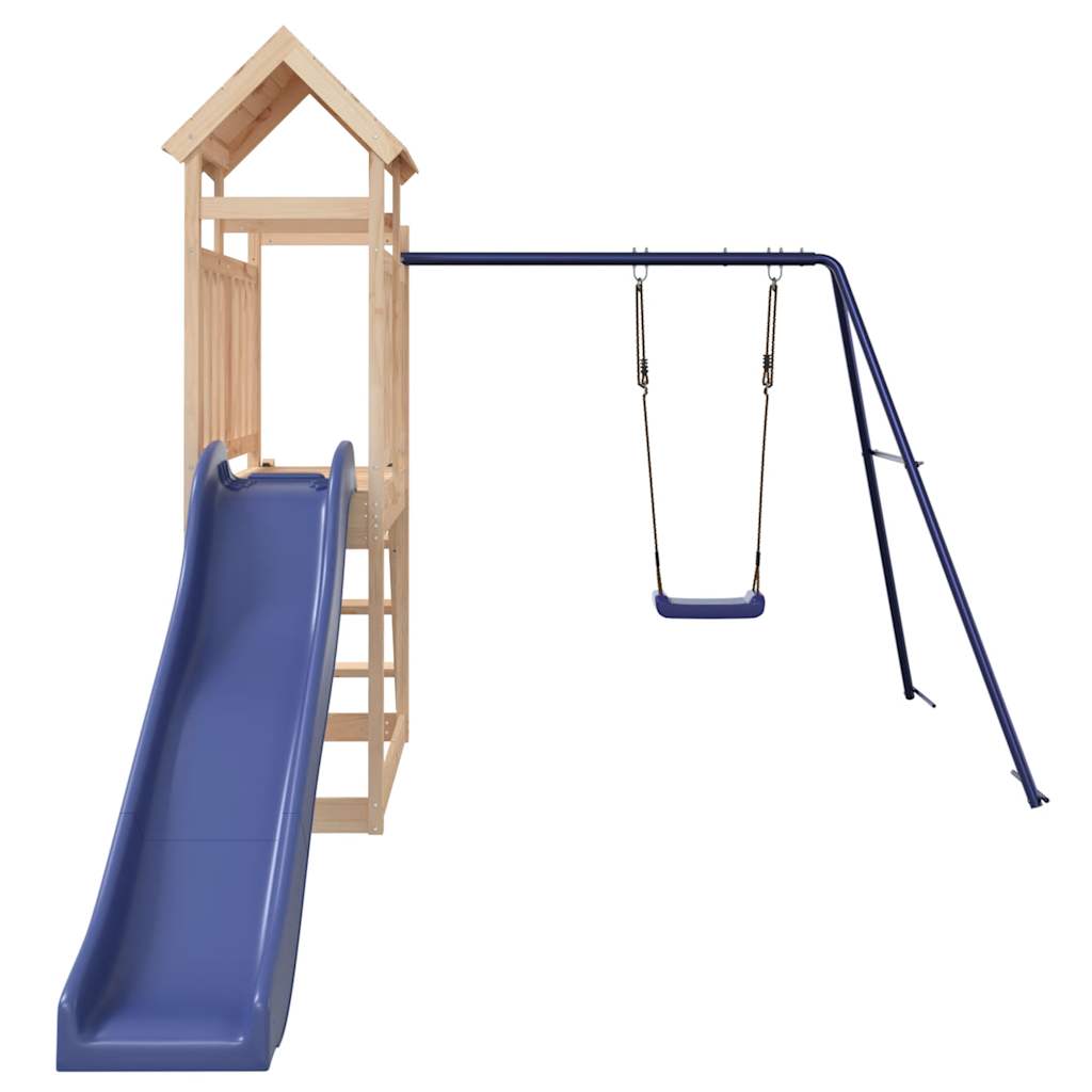 outdoor playground, pine wood