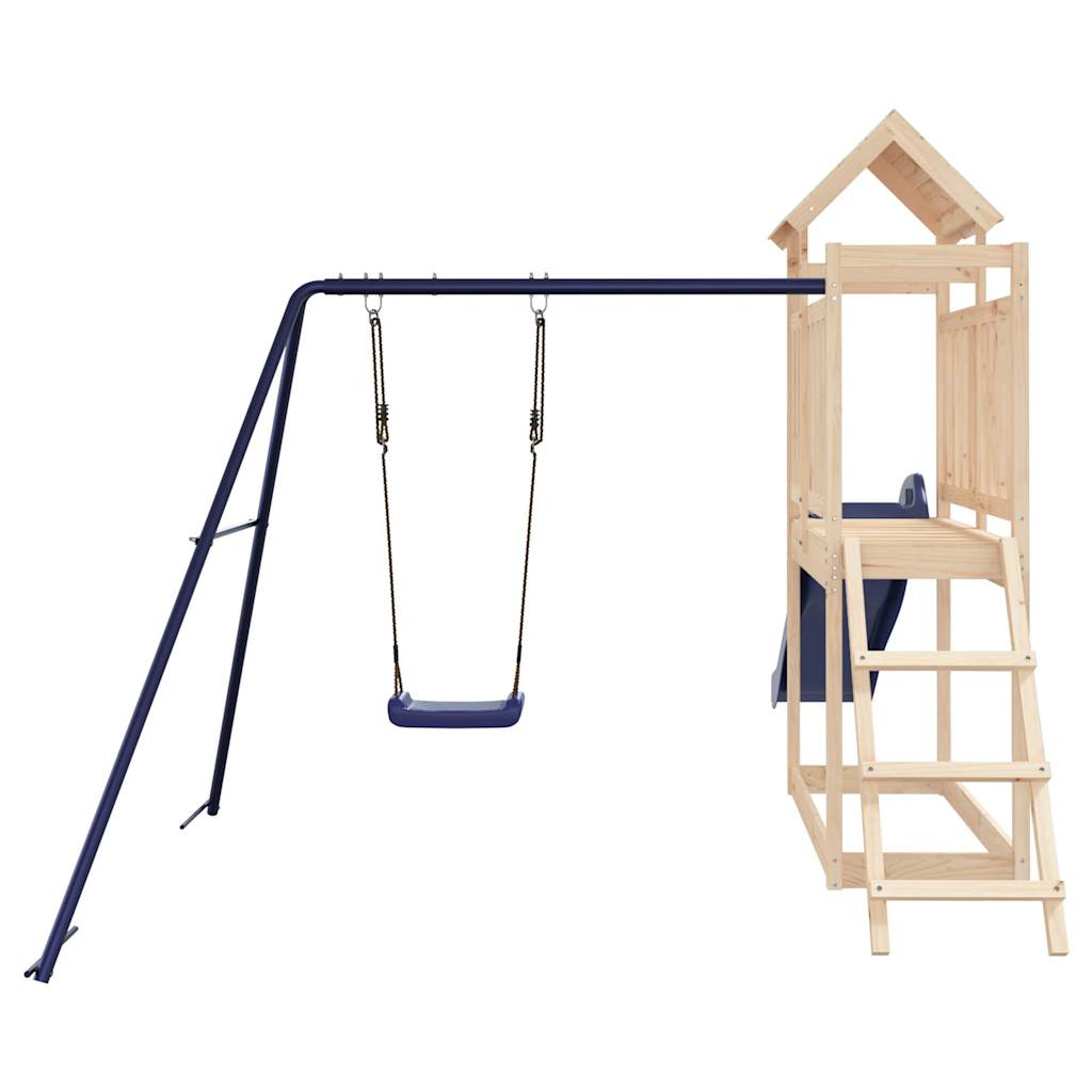 outdoor playground, pine wood