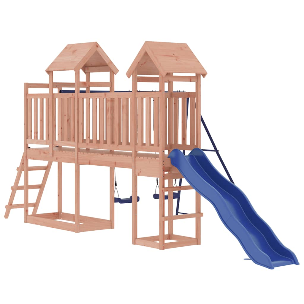 outdoor playground, rough wood