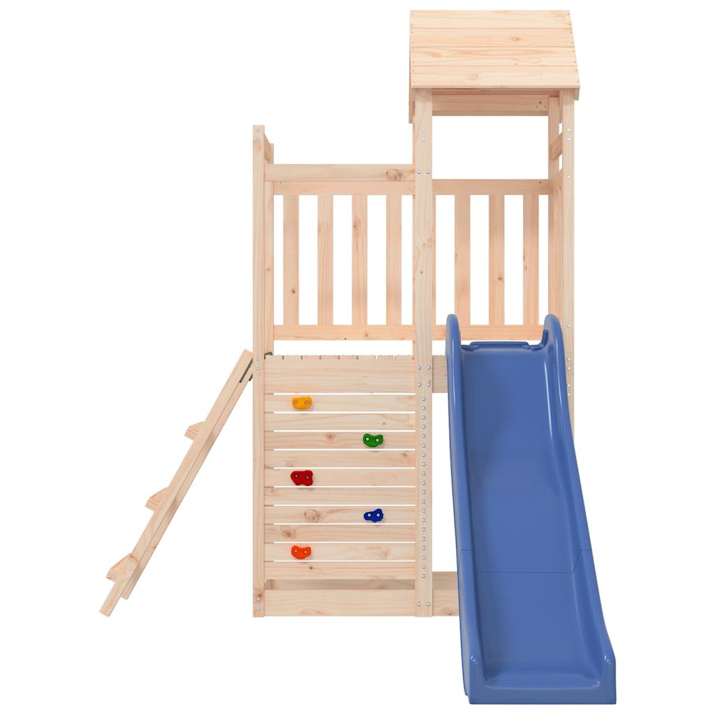 outdoor playground, pine wood