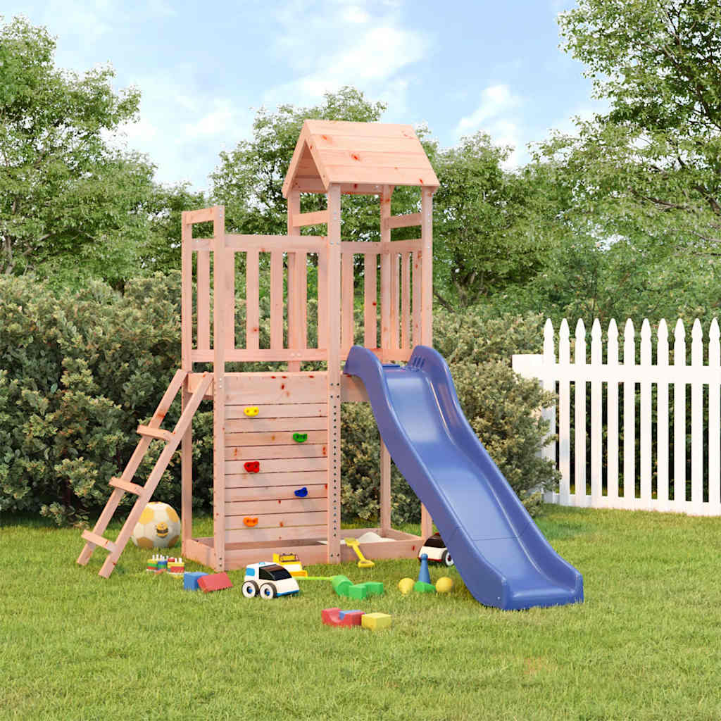 outdoor playground, rough wood