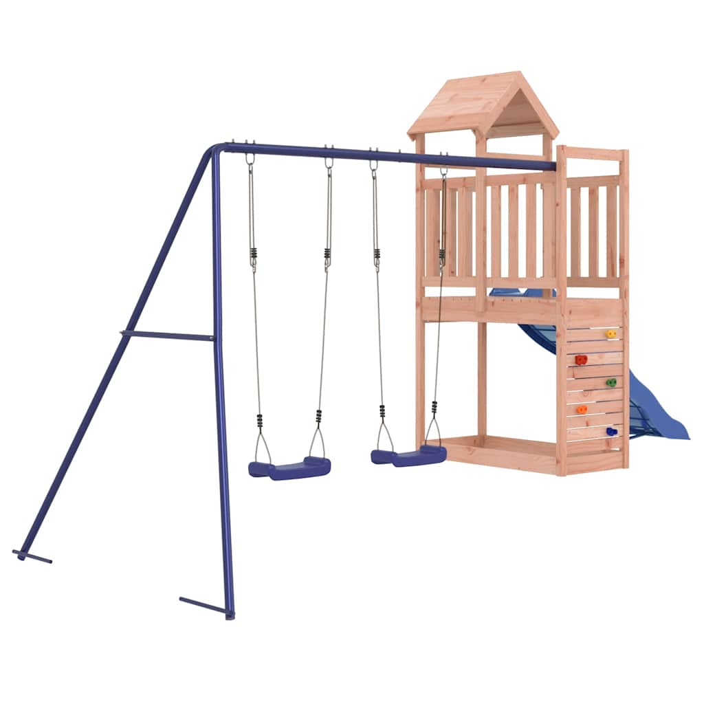 outdoor playground, rough wood