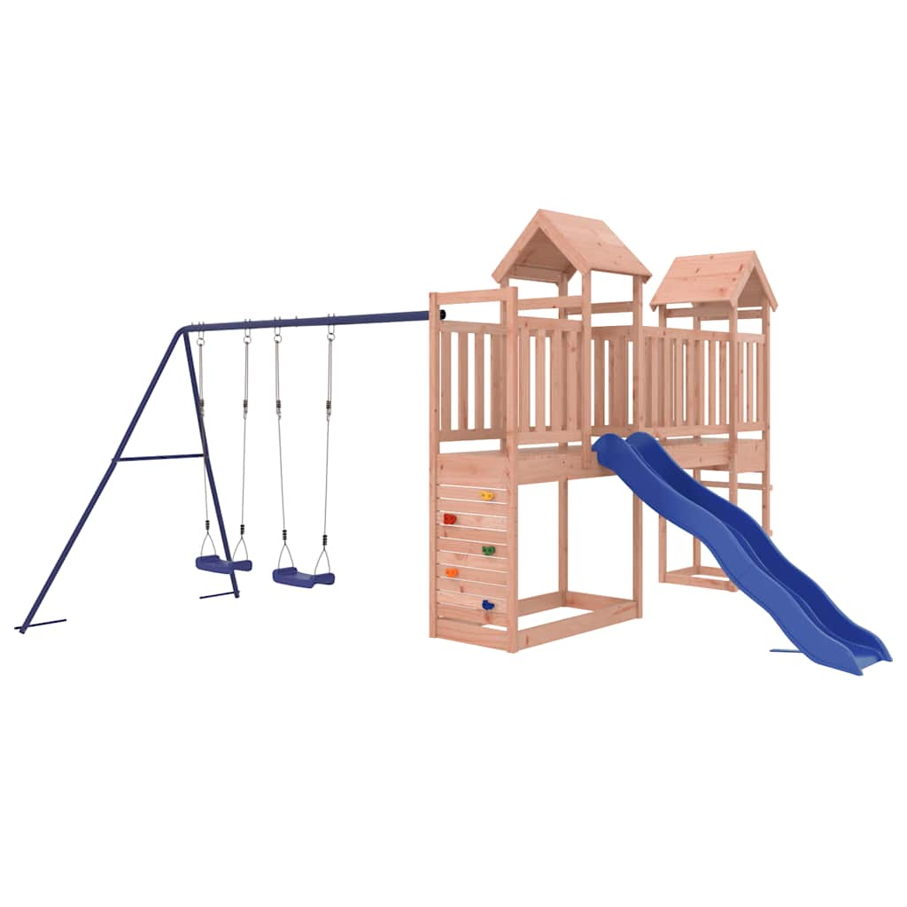 outdoor playground, rough wood