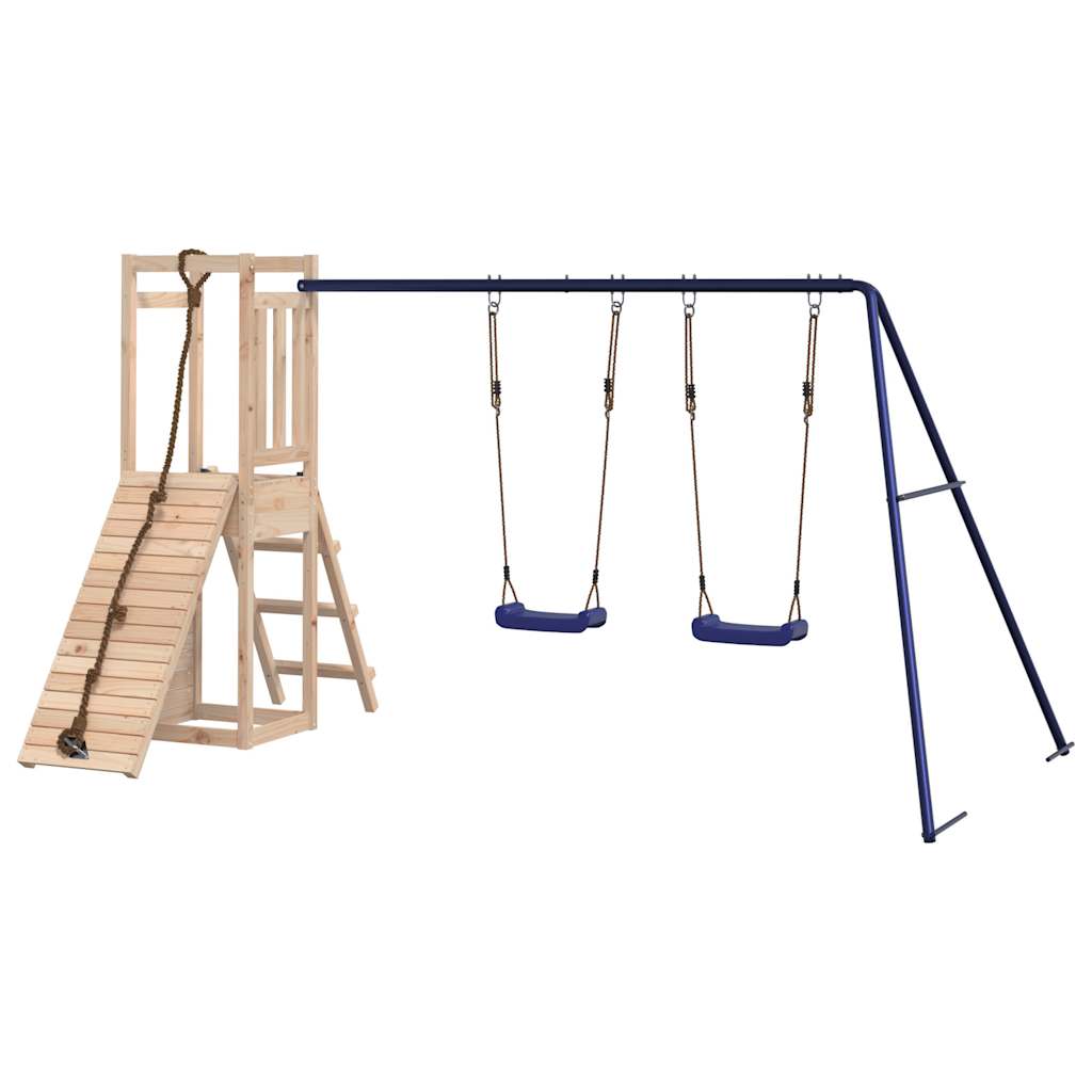 outdoor playground, pine wood