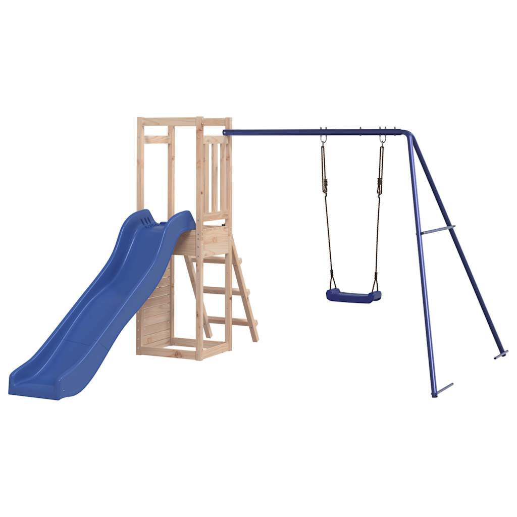 outdoor playground, pine wood