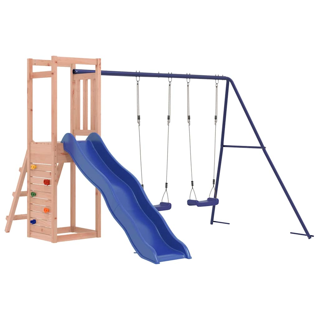 outdoor playground, rough wood