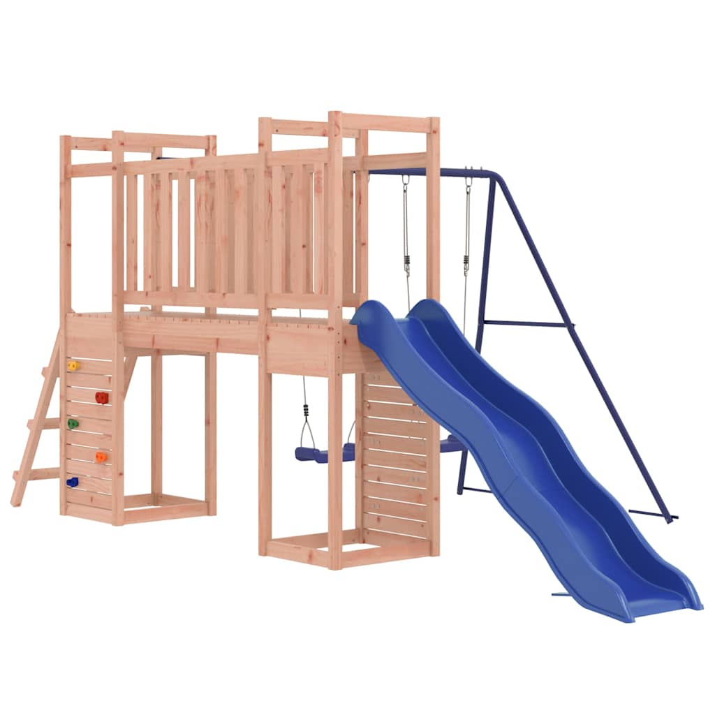 outdoor playground, rough wood