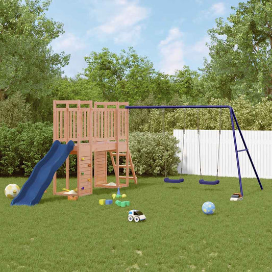 outdoor playground, rough wood