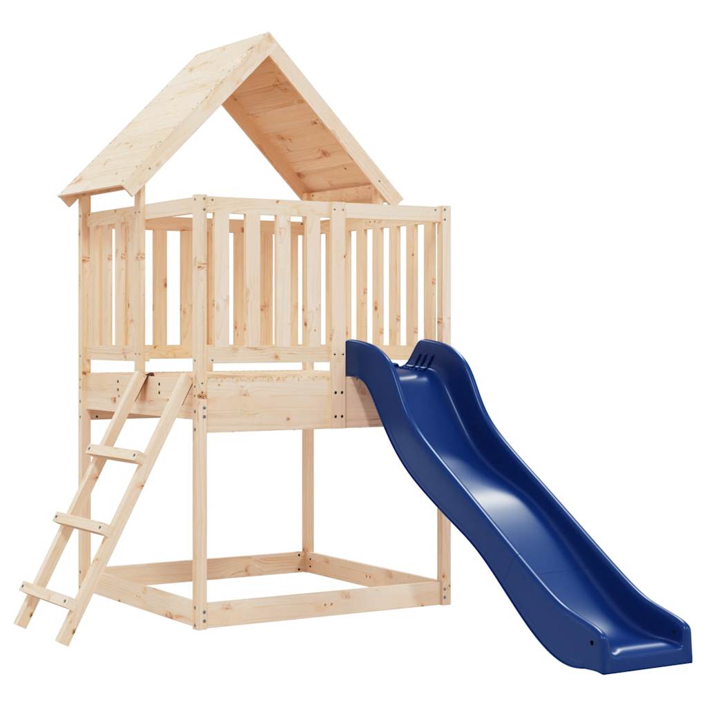 outdoor playground, pine wood