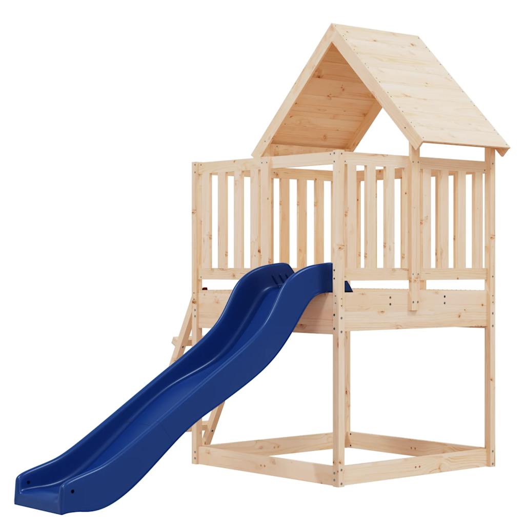 outdoor playground, pine wood