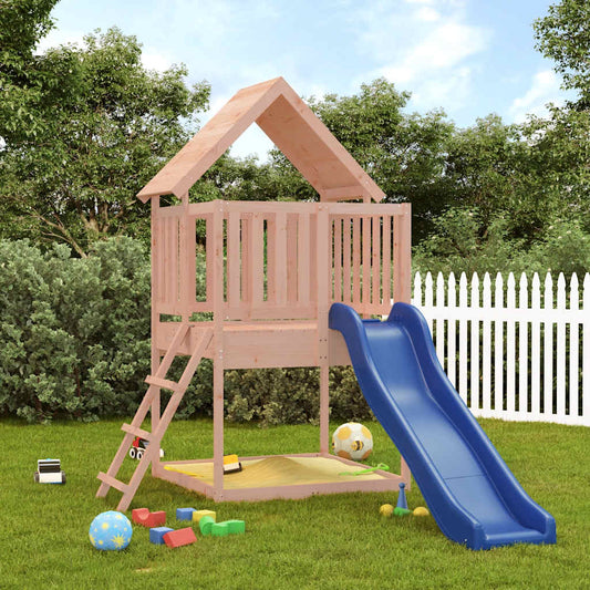 outdoor playground, rough wood