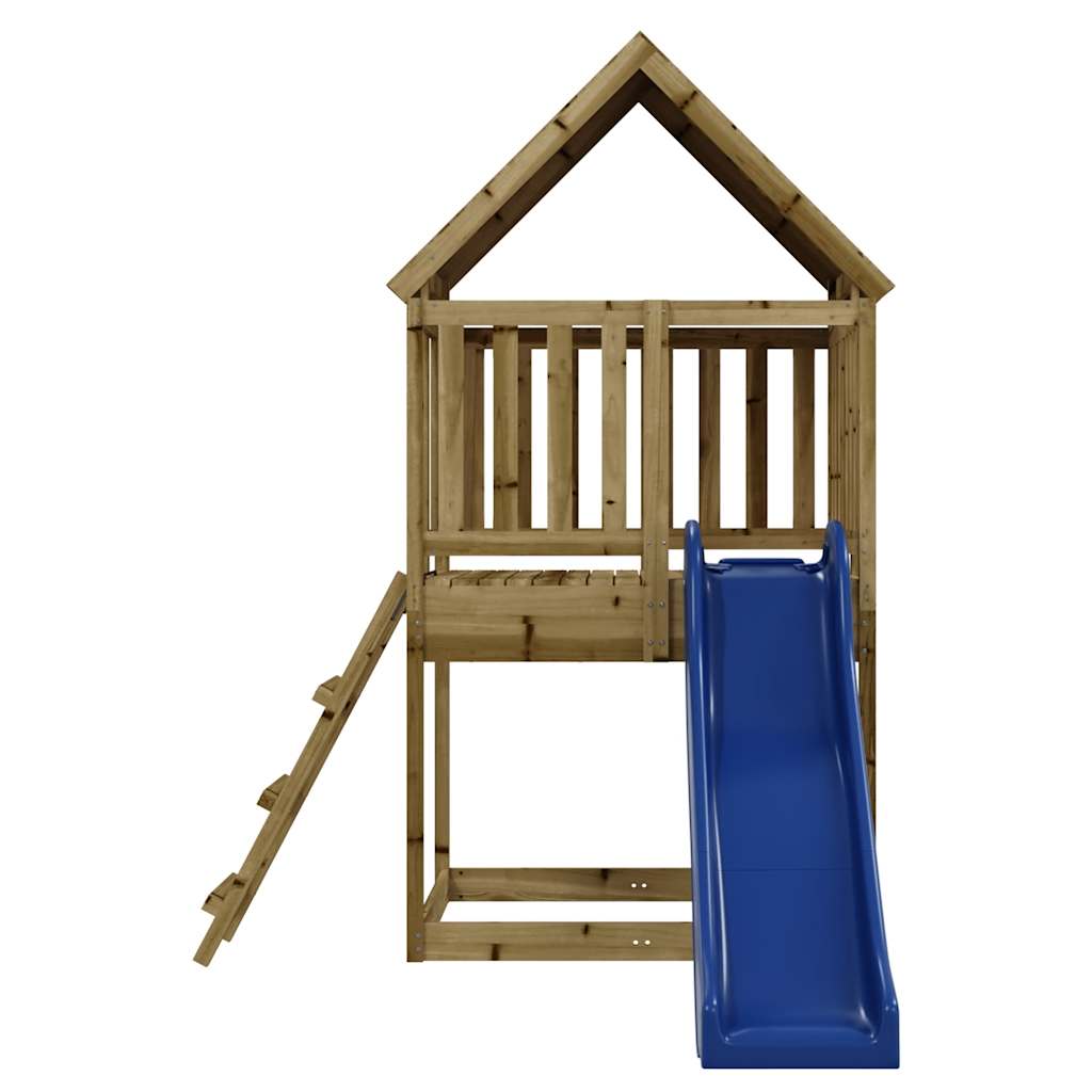 outdoor playground, impregnated pine wood