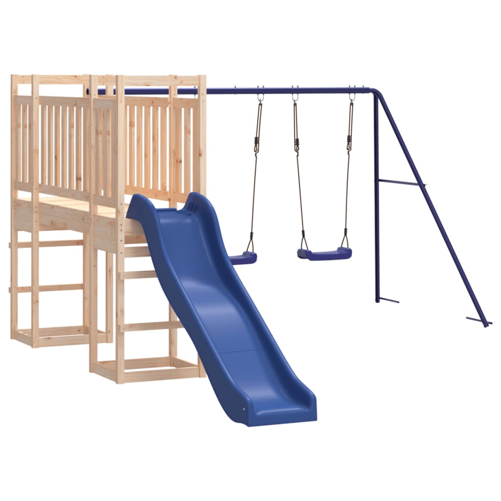 outdoor playground, pine wood