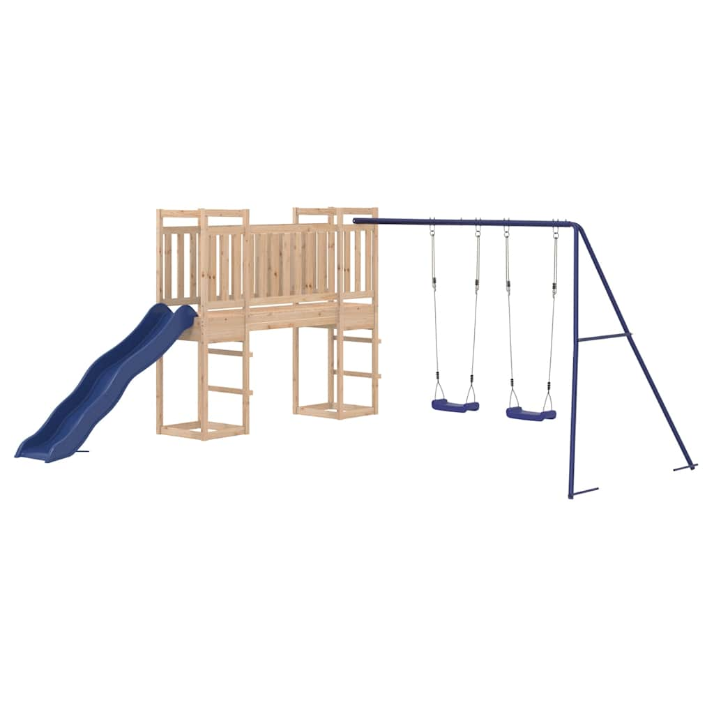 outdoor playground, pine wood