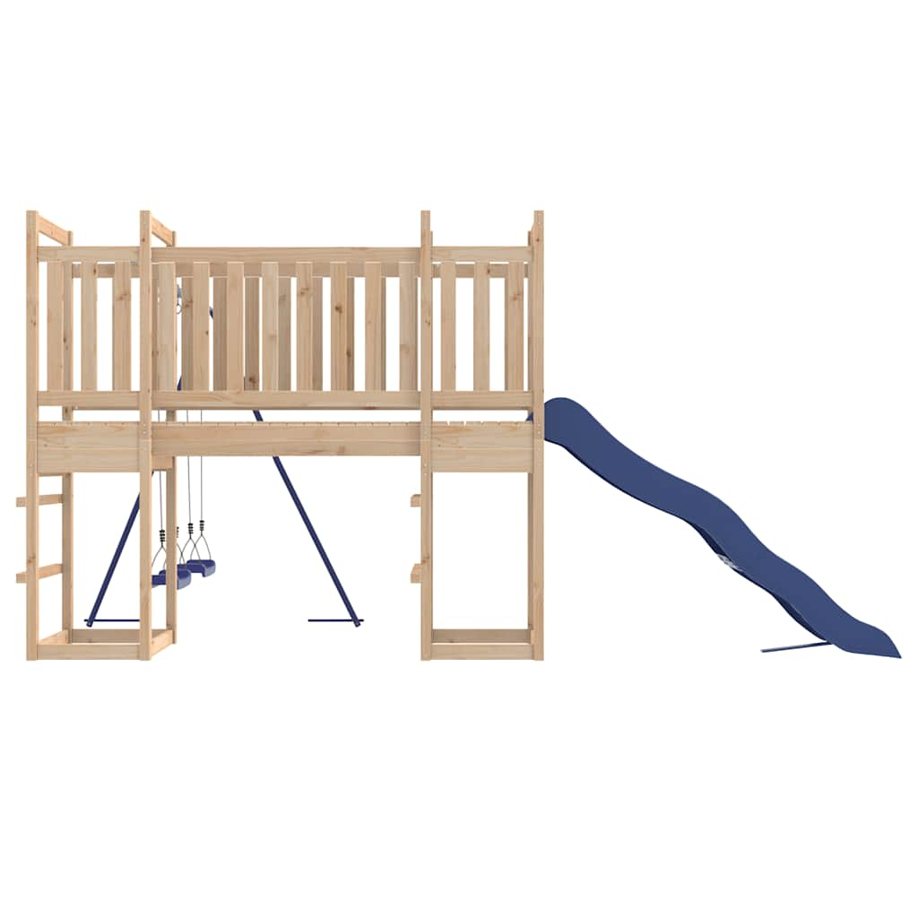 outdoor playground, pine wood