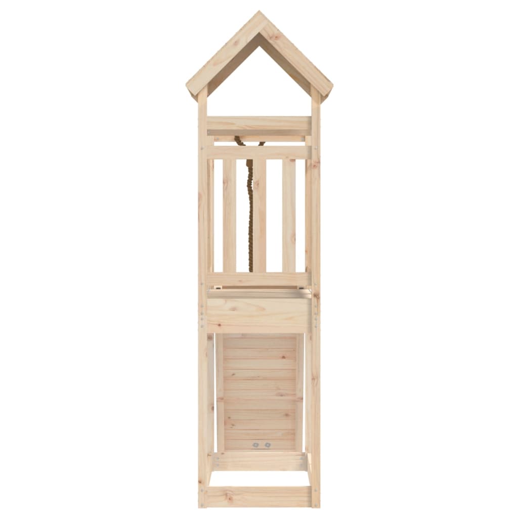 playhouse with climbing wall, pine wood