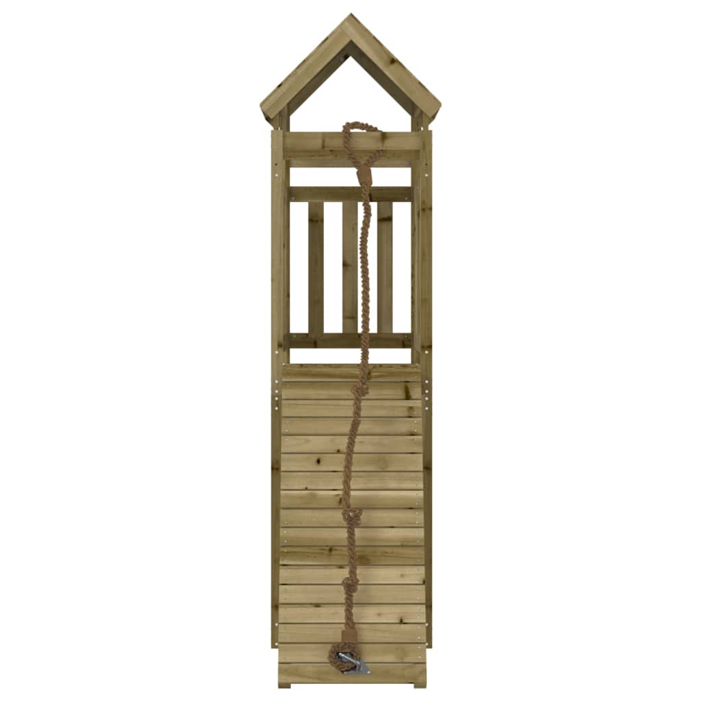 playhouse with climbing wall, impregnated pine wood