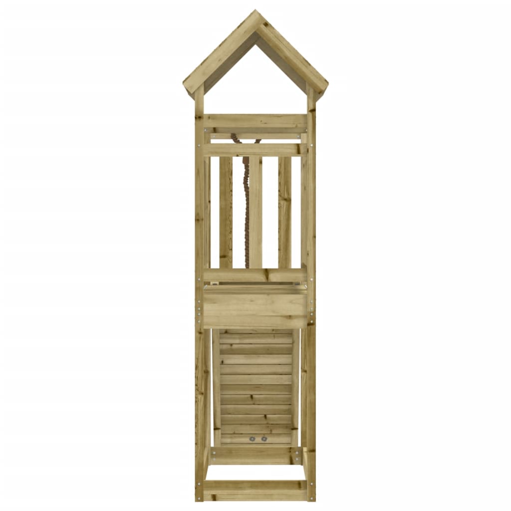 playhouse with climbing wall, impregnated pine wood