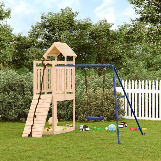 outdoor playground, pine wood