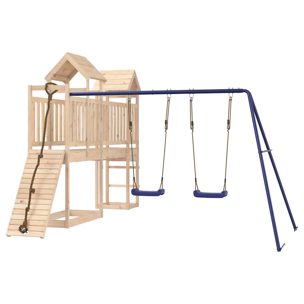 outdoor playground, pine wood