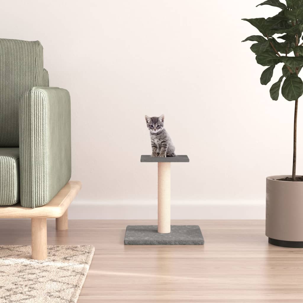 cat scratching post, light gray, 38 cm