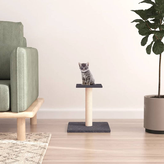 cat scratching post, dark grey, 38 cm