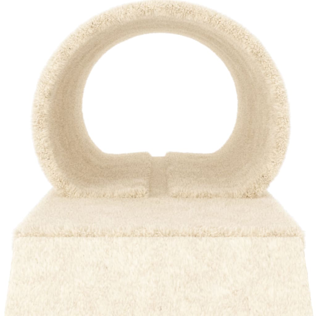 Cat scratching post with tunnel and ladder, cream, 55.5 cm