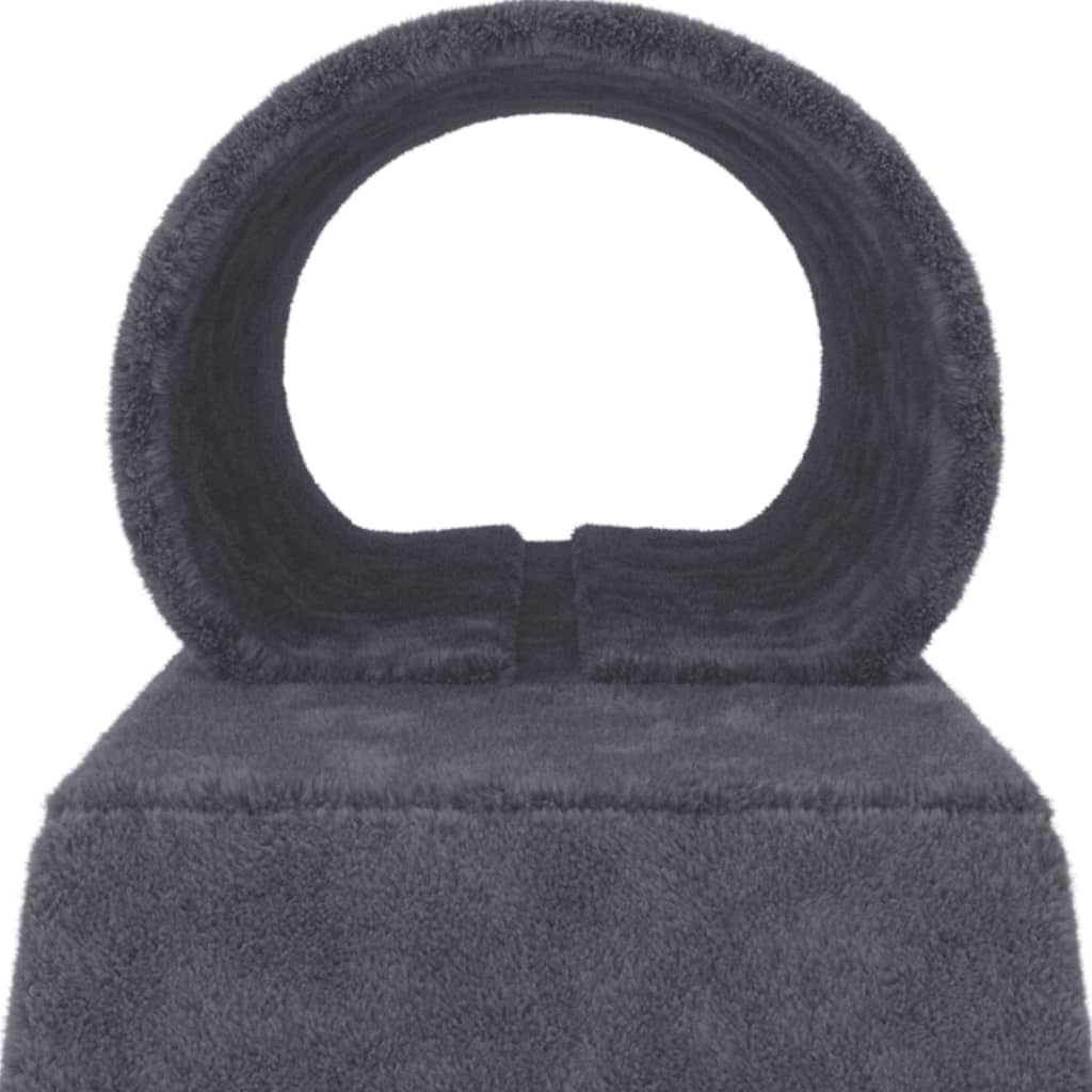 Cat scratching post with tunnel and ladder, dark grey, 55.5 cm