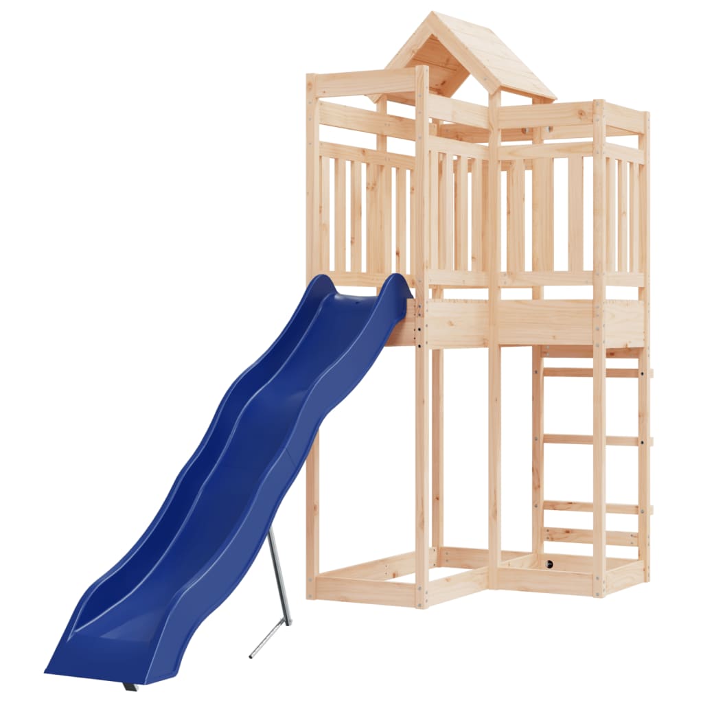 outdoor playground, pine wood