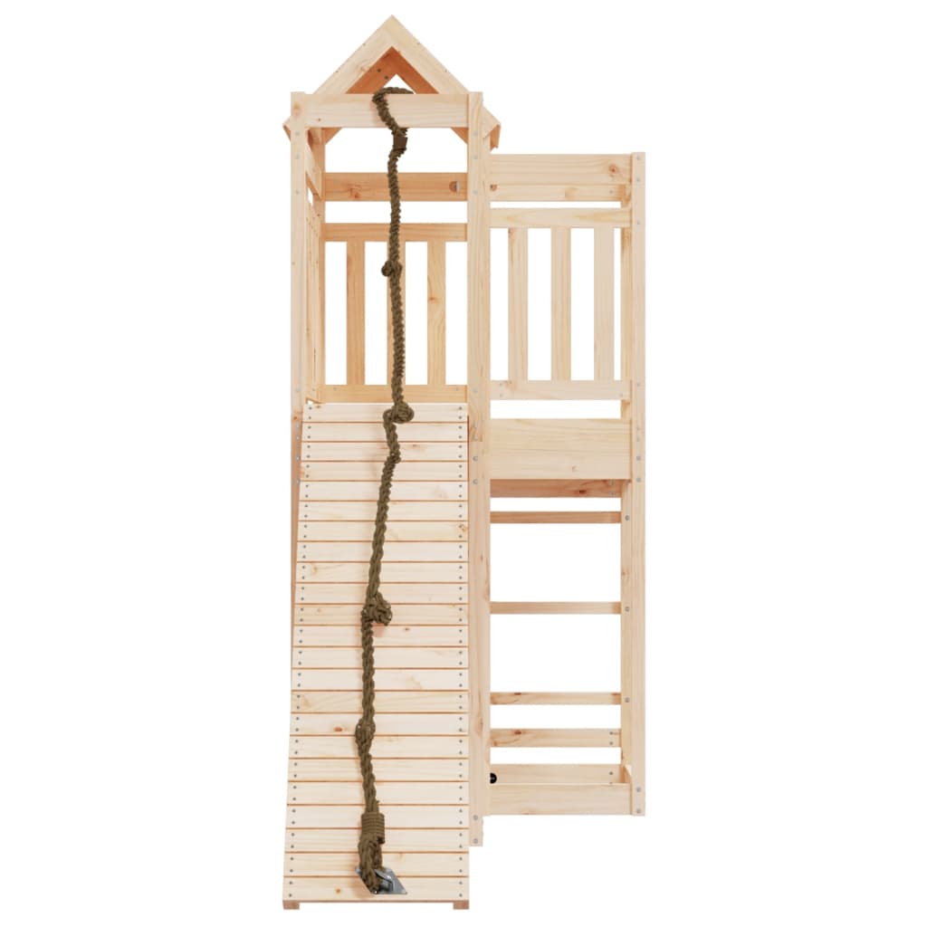 playhouse with climbing wall, pine wood