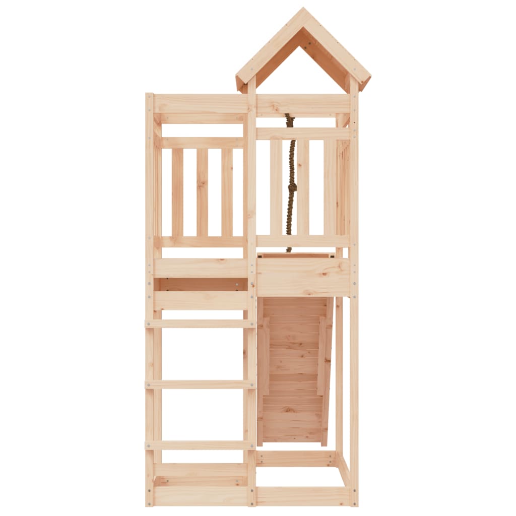 playhouse with climbing wall, pine wood