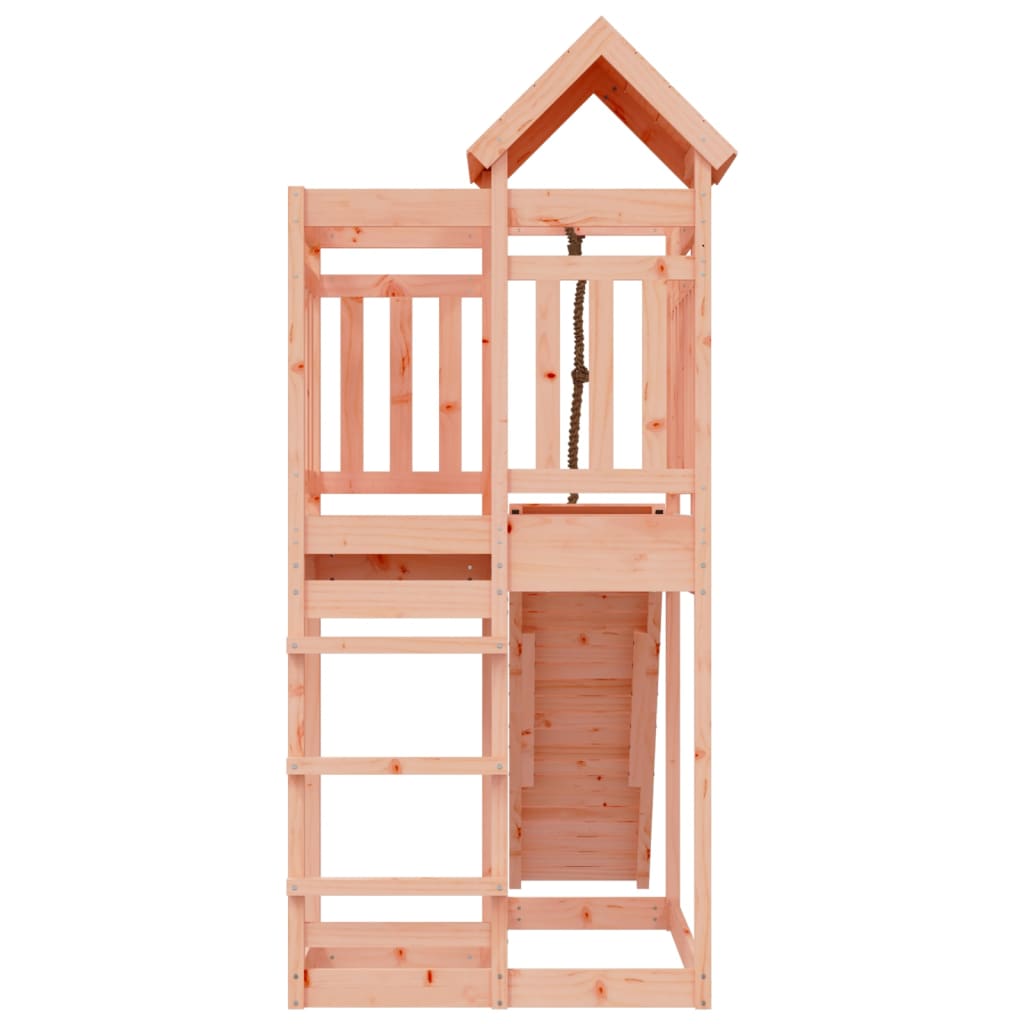 playhouse with climbing wall, rough wood